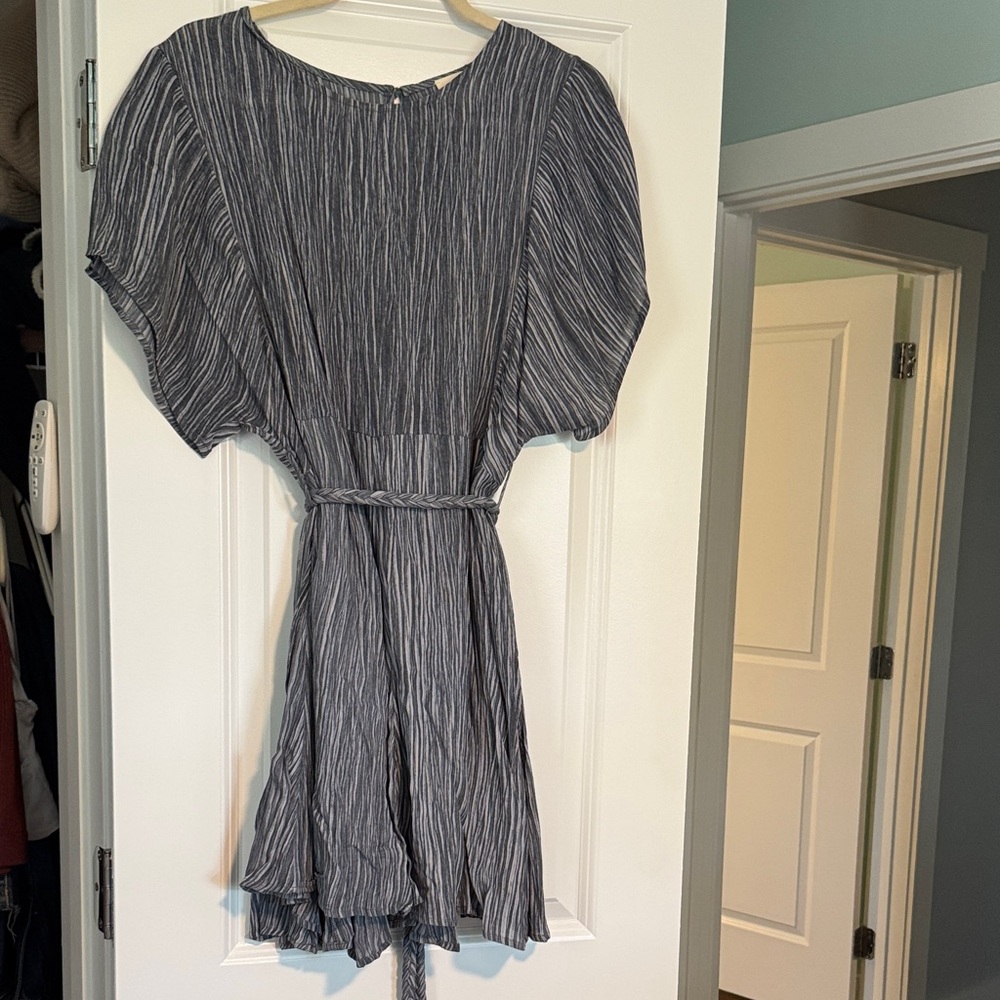BiBi Blue Flowy Mini Dress